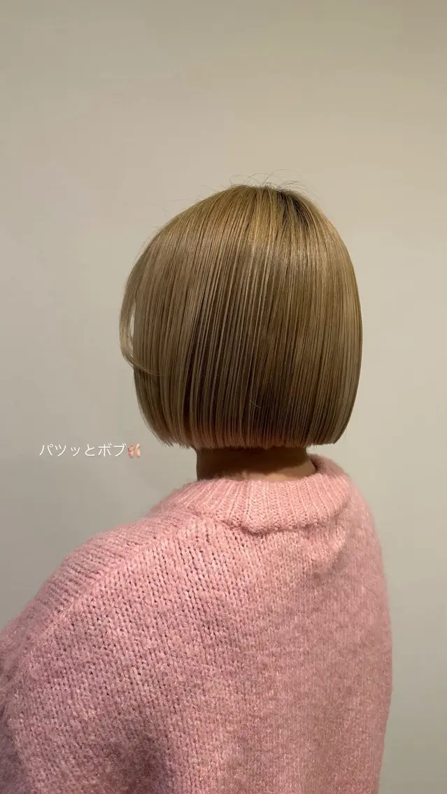 ショート 切りっぱなしボブ ボブ 顔周りカット レイヤーカット 垣内 奈緒のヘアスタイル