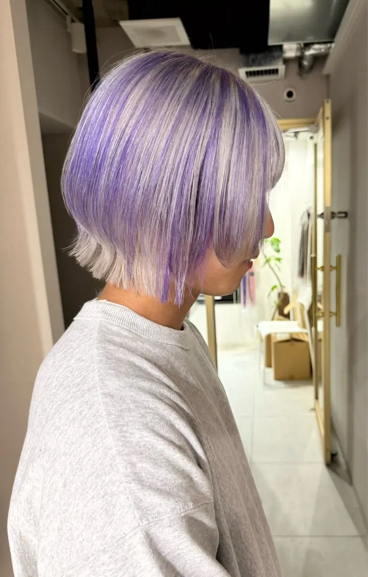 セミロング ウルフカット カット ヘアカラー TAIRA横浜ウルフ 🐺デザインカラーのヘアスタイル