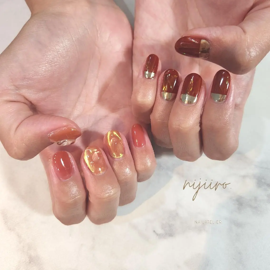 ネイル ハンドネイル nijiiro🌈 サトウのネイルデザイン