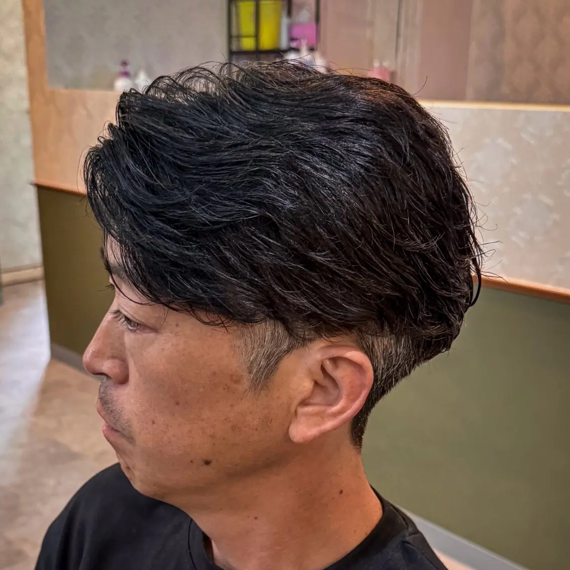 ショート パーマ メンズ フェザーパーマ メンズパーマ カット パーマ 立川メンズカット/ メンズパーマ💈三上のヘアスタイル