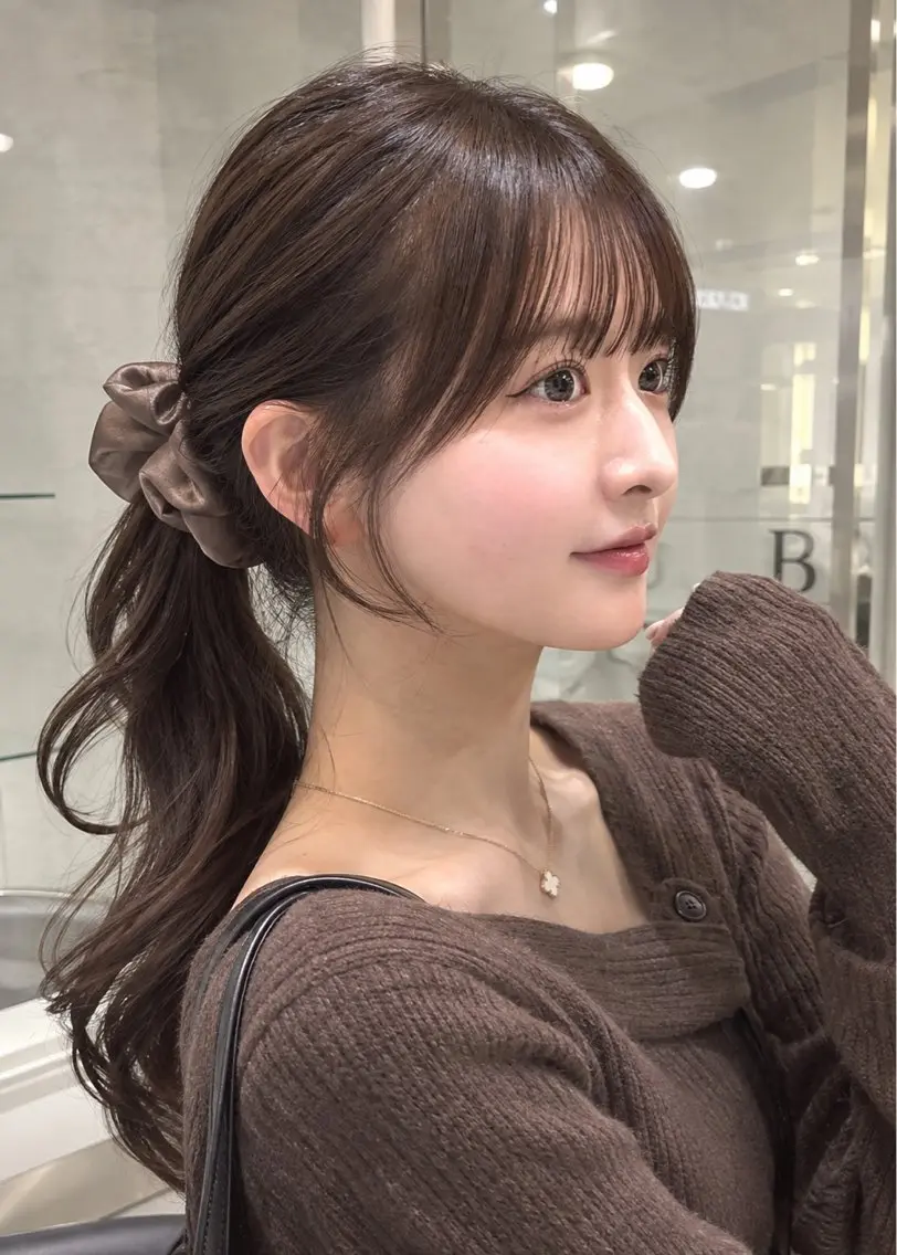 ロング カラー ロングレイヤー ベージュカラー ブリーチ ブラウンカラー 透明感カラー カット ヘアカラー トリートメント ダメージレス美容師 🌱水島侑理のヘアスタイル