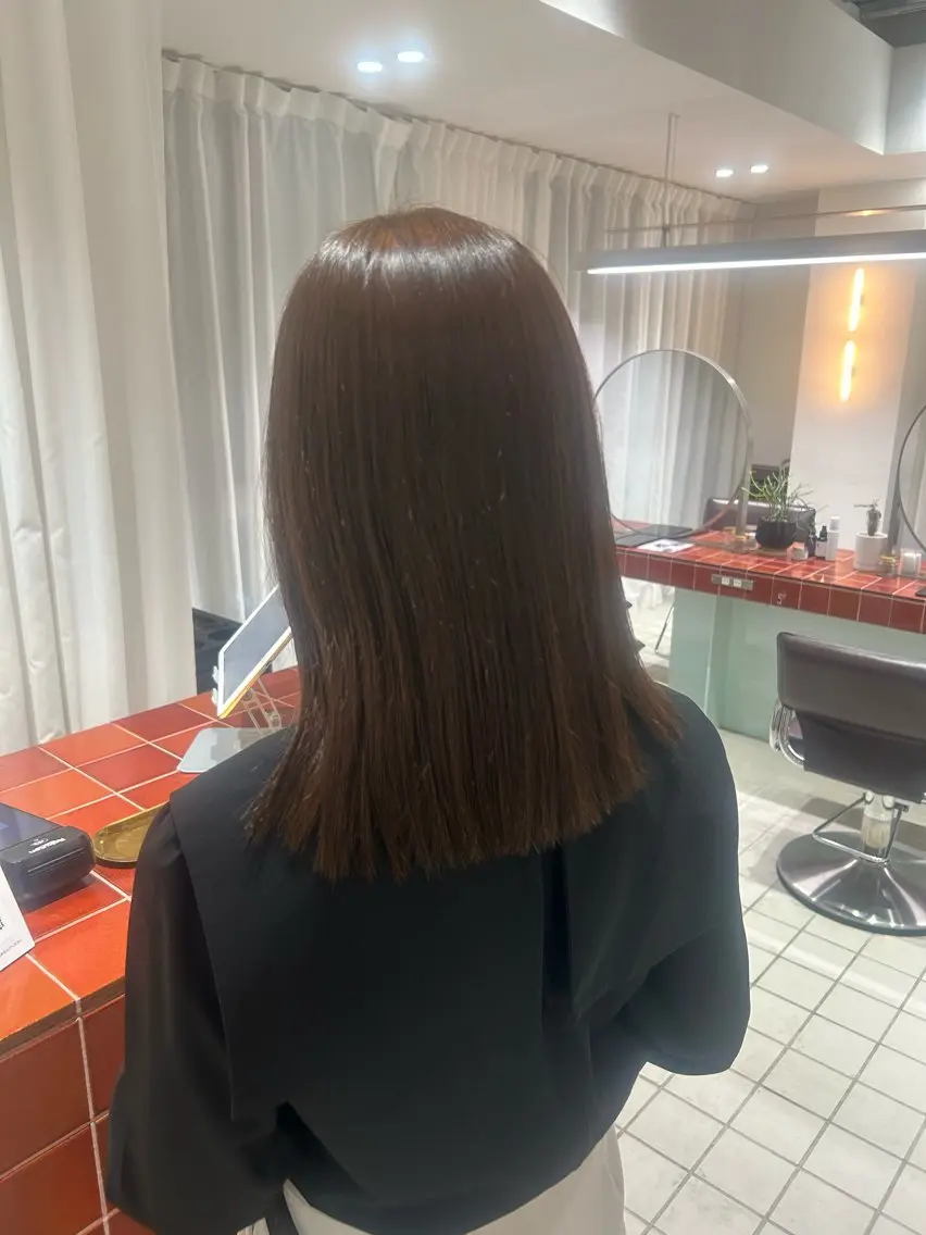 カラー さや/透明感カラー /カラーモデル募集中のヘアスタイル