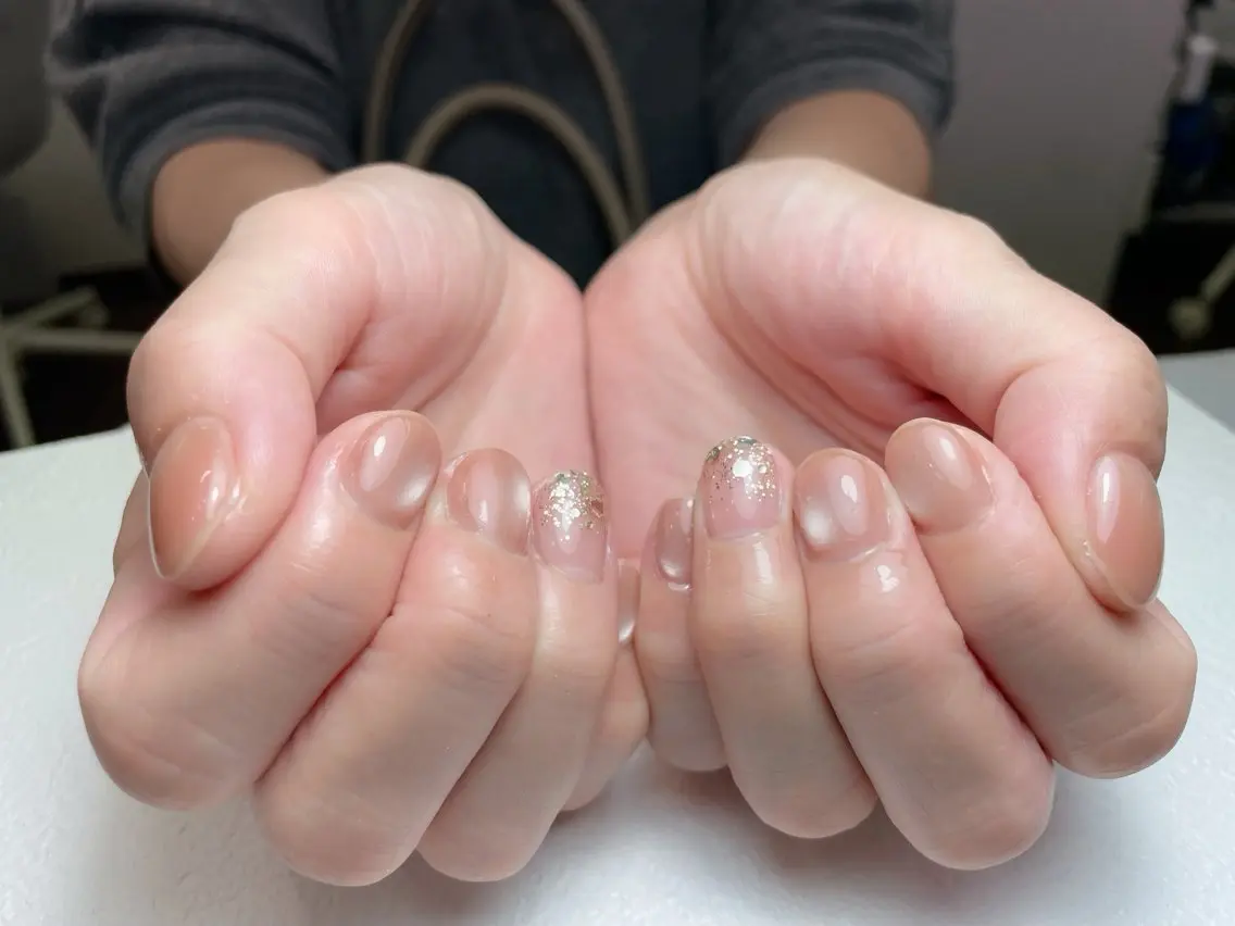 ネイル チークネイル ジェルネイル ガーリー 韓国ネイル マグネットネイル 中野駅から2分 MEO NAILのネイルデザイン