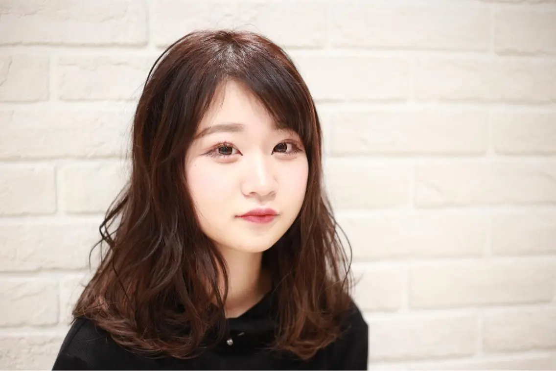 ミディアム カラー カット ヘアカラー なりたいが叶う ながしまじゅんきのヘアスタイル