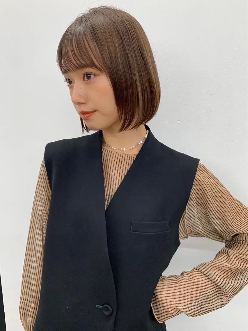 ショート ボブ カット コトミ/梅田茶屋町/ 透明感カラーのヘアスタイル