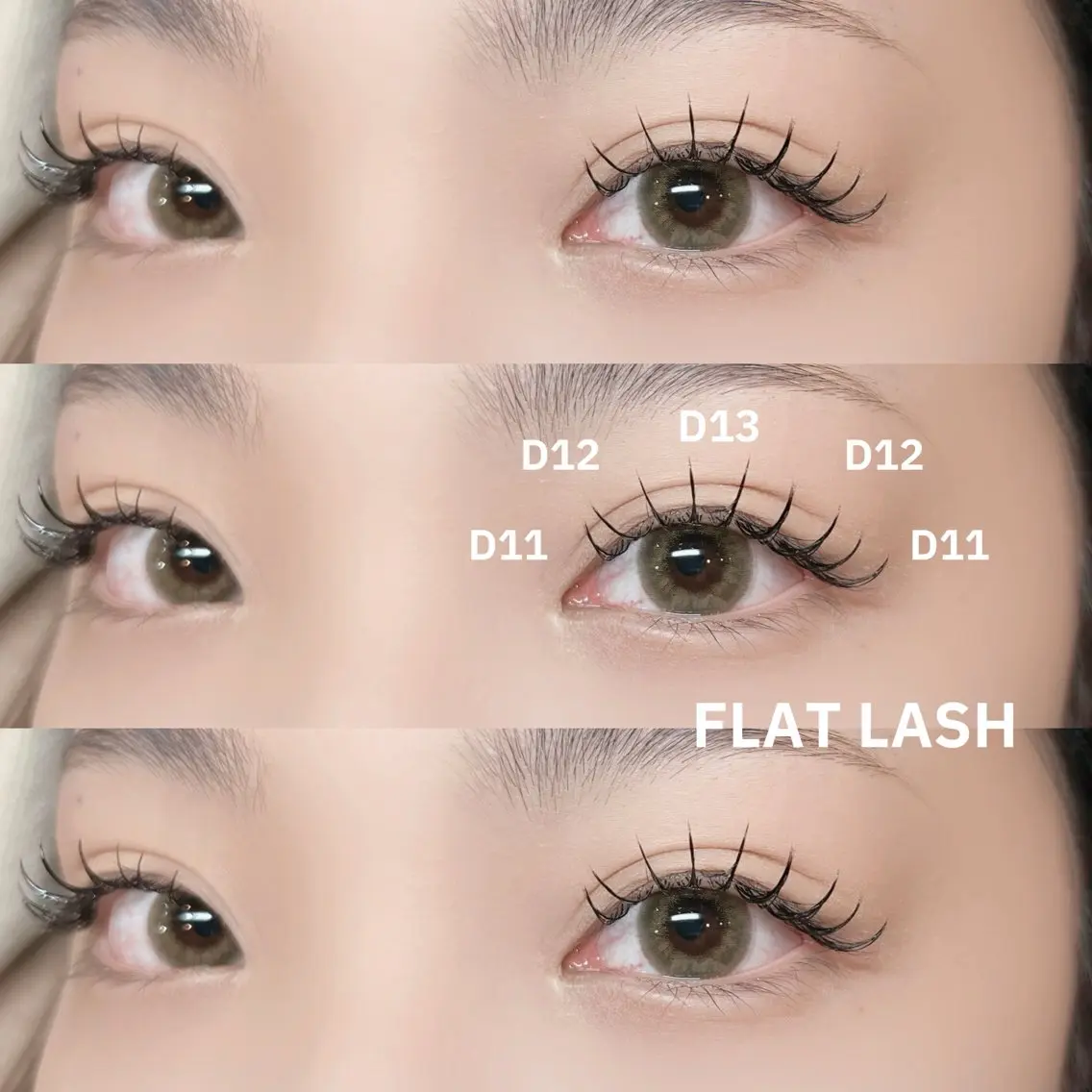 マツエク・マツパ 束感まつ毛 キュート フラットラッシュ マツエク ＊OLIVIA池袋 ＊長友のマツエク・マツパデザイン