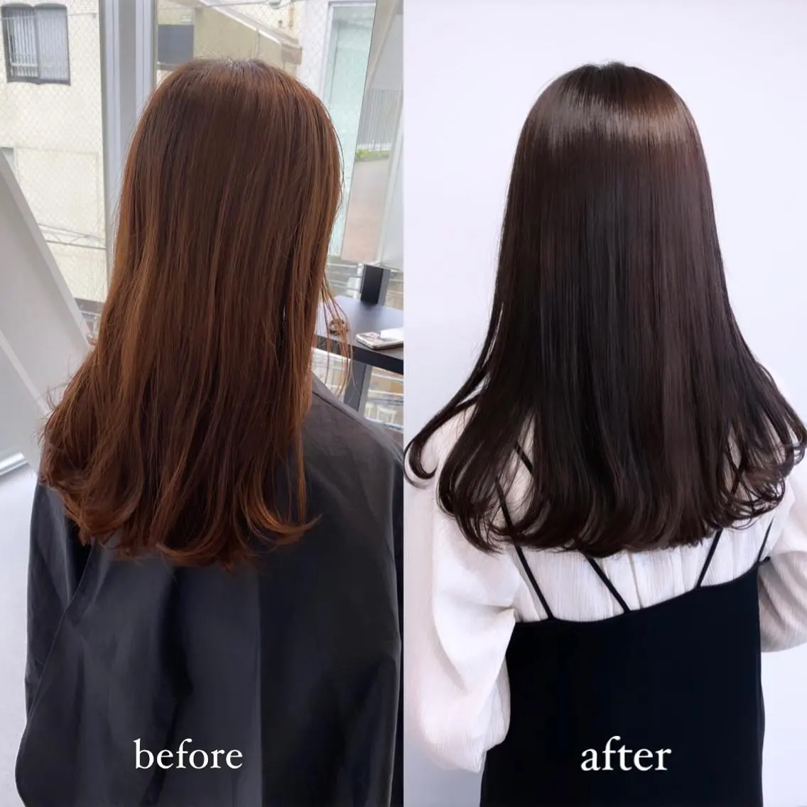ロング カラー カット ヘアカラー マンツーマン半個室 tamuraのヘアスタイル