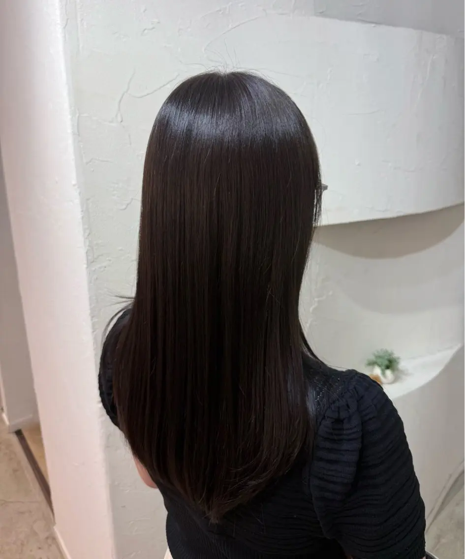 セミロング カラー ヘアカラー トリートメント Hikari／暖色／ ブラウンカラー🤍のヘアスタイル