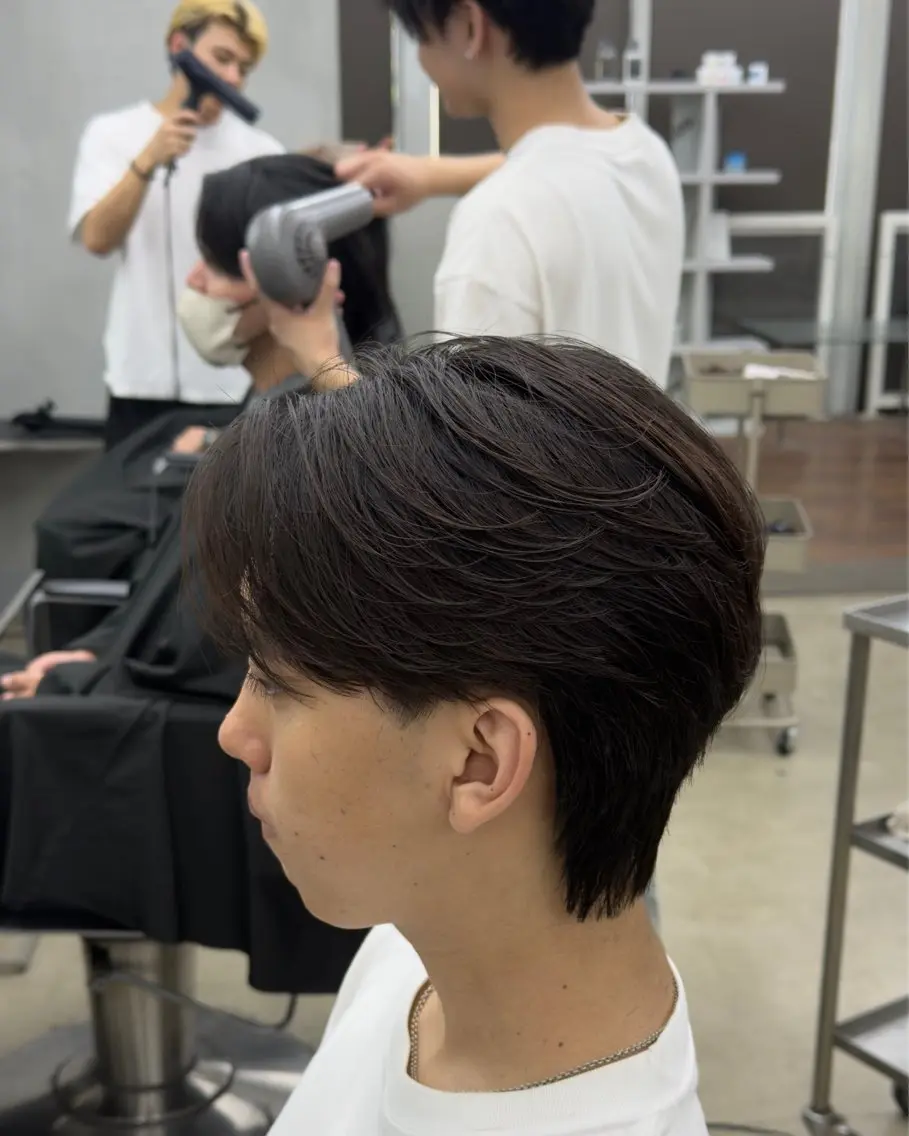 パーマ メンズ 田中 辰弥のヘアスタイル