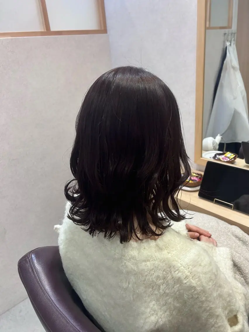 ミディアム Mao 🎀bob 赤み撃退🌿艶カラーのヘアスタイル
