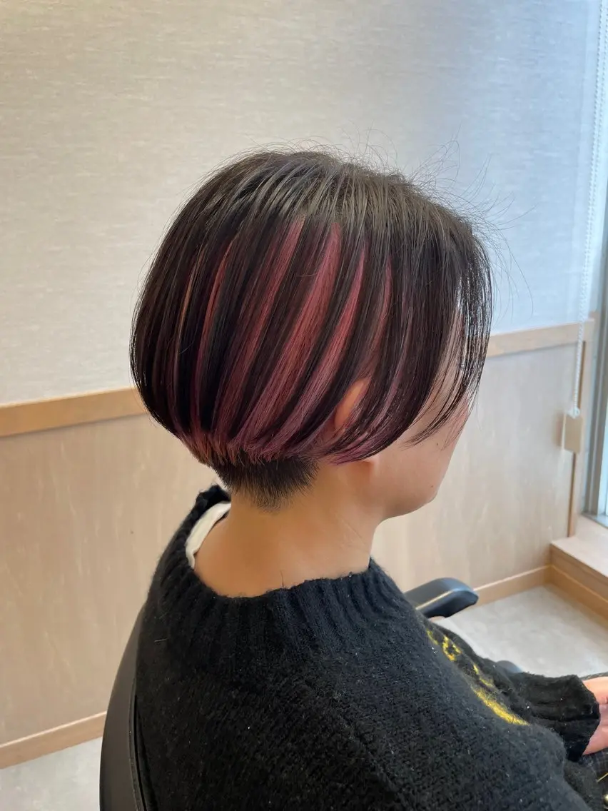カット＋ダブルカラーの写真