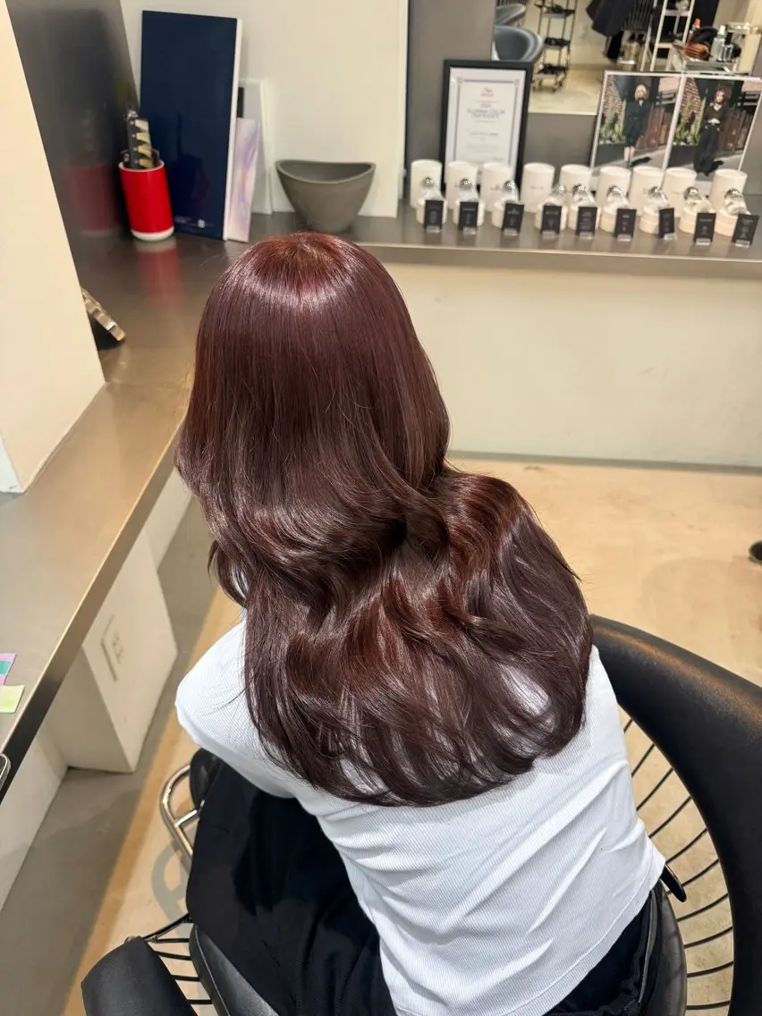 ロング カラー ブリーチ ブラウンカラー 透明感カラー ブリーチなしカラー ピンクカラー ヘアカラー ブリーチ・ダブルカラ ー🪐✩serenaのヘアスタイル
