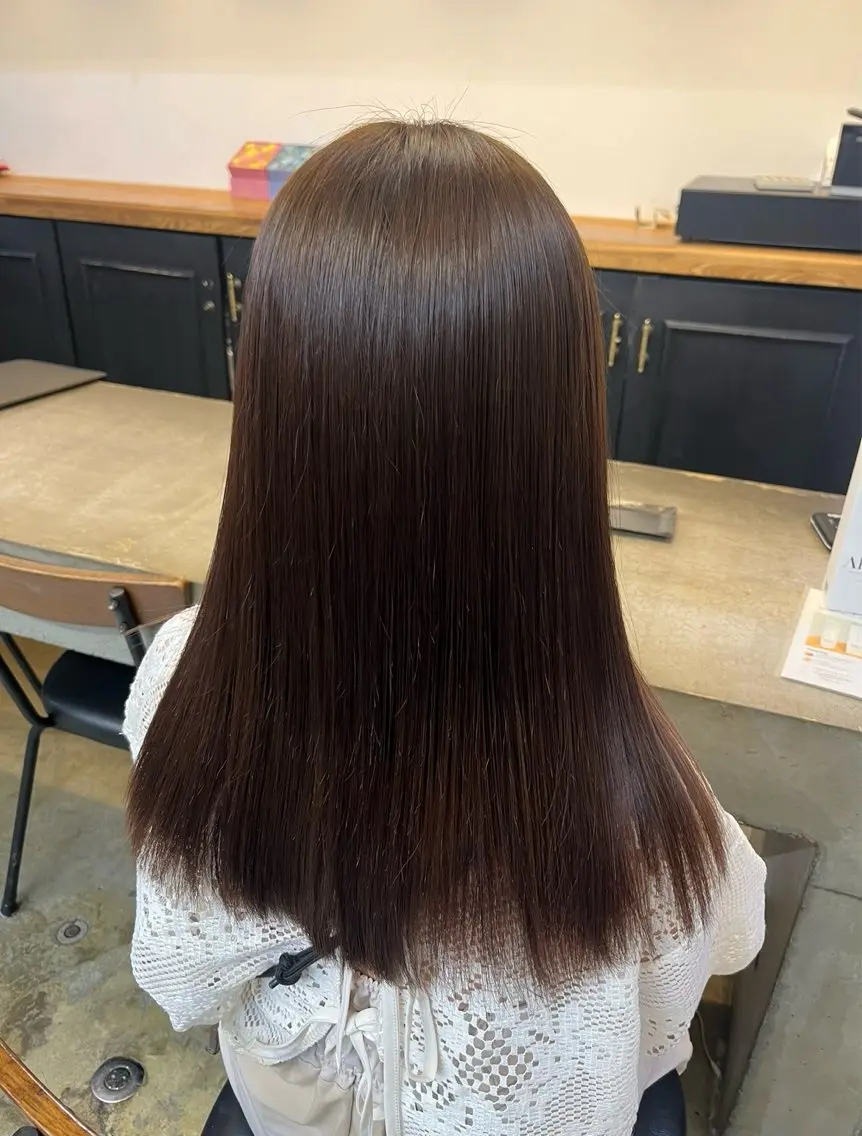 カラー ヘアカラー トリートメント 透明感カラー×艶髪 🍒Mihoのヘアスタイル