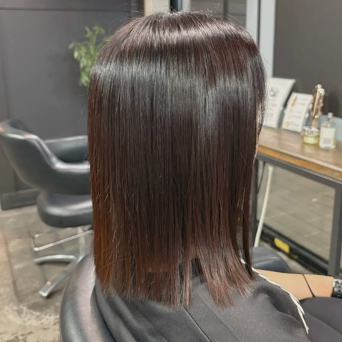 ミディアム パーマ 縮毛矯正 縮毛矯正 透明感カラー /髪質改善🫧ユイカのヘアスタイル