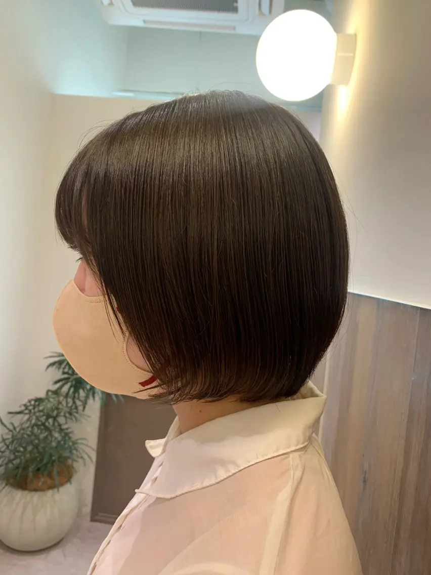 ショート カラー ボブ ヘアカラー 🫧 みゆ🫧のヘアスタイル