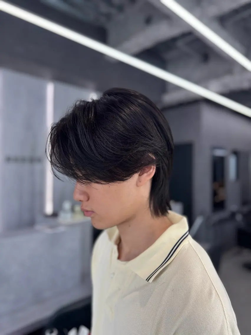 ミディアム パーマ メンズ 縮毛矯正 カット 縮毛矯正 曲がる縮毛矯正✨ メンズ那智優貴のヘアスタイル