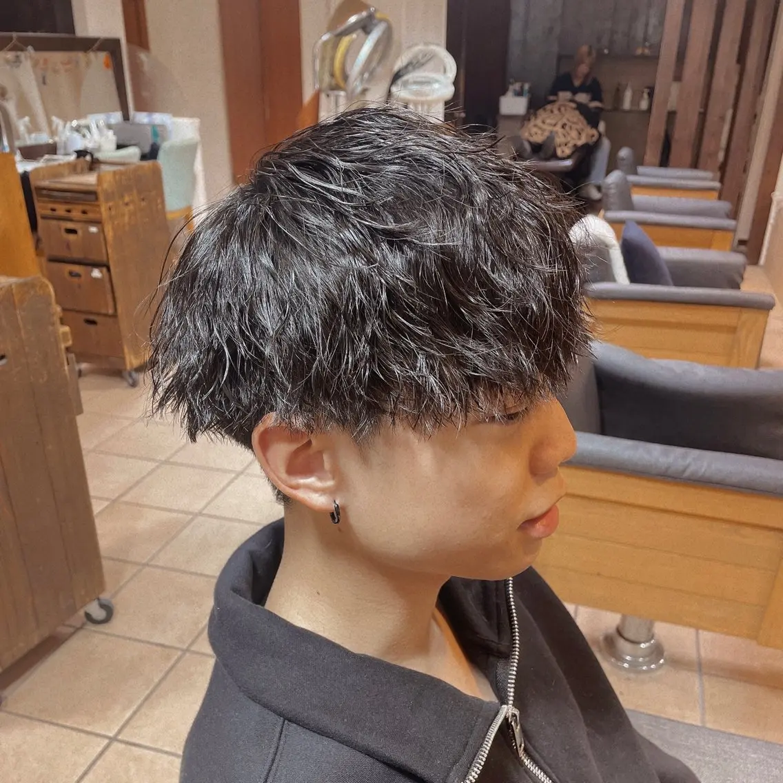 ショート パーマ メンズ カット パーマ すげさやか ✨メンズカットパーマのヘアスタイル