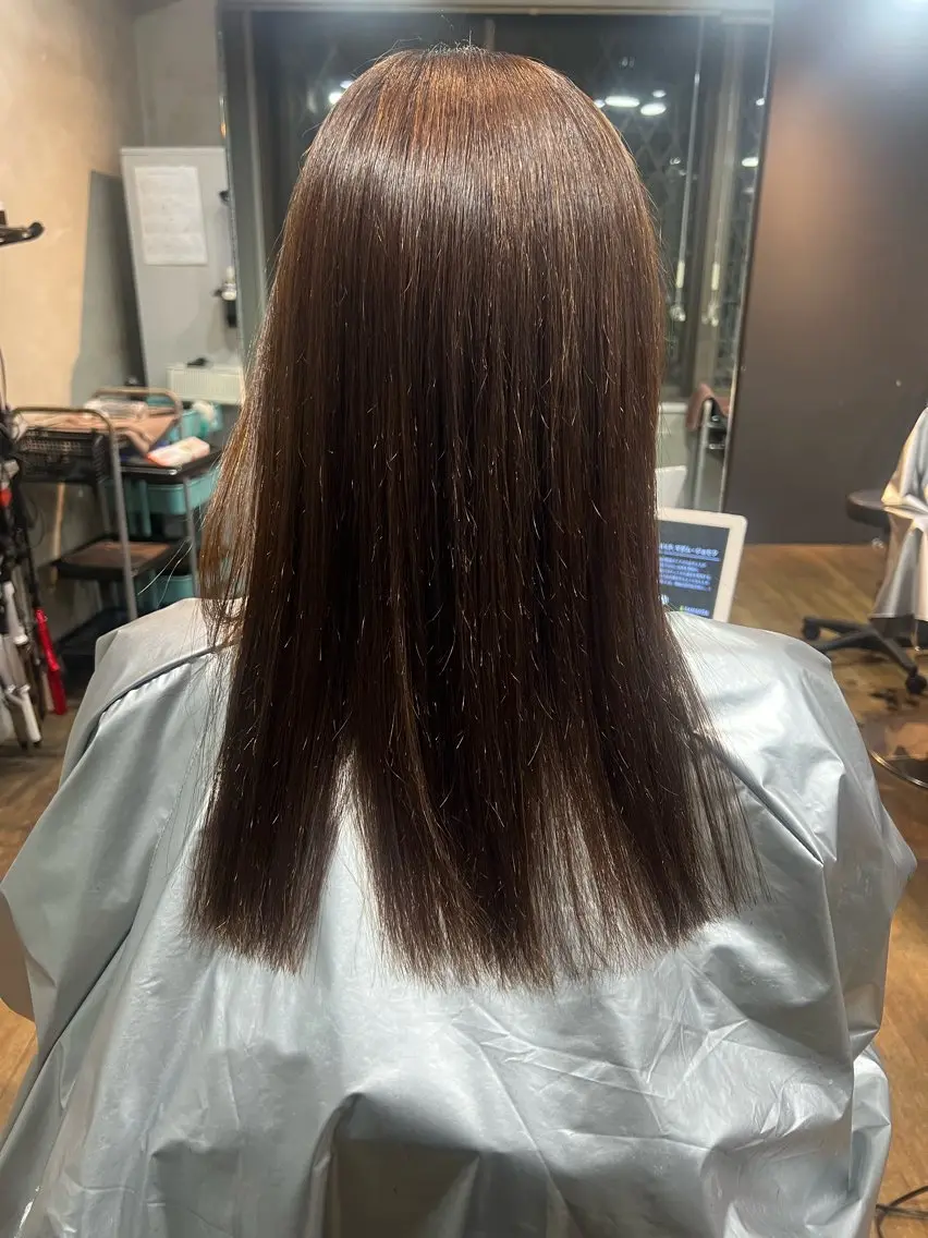 ロング 縮毛矯正 トリートメント 脇山 真生のヘアスタイル