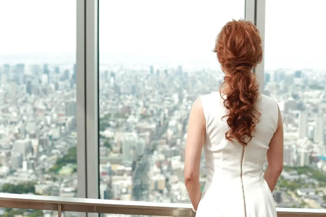 セミロング ヘアアレンジ 結婚式・ブライダル 浴衣 Rarely  beautyのヘアスタイル