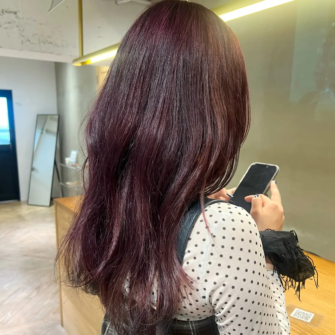 ロング カラー 透明感カラー ピンクカラー カット ヘアカラー トリートメント レイヤー/縮毛矯正/ 暖色/mao🎀のヘアスタイル