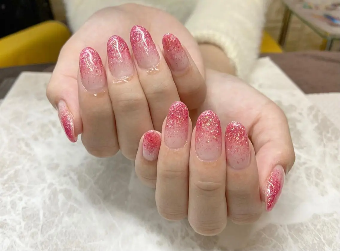 ネイル ラメ(グリッター) 🧸熊谷 かほ🧸のネイルデザイン