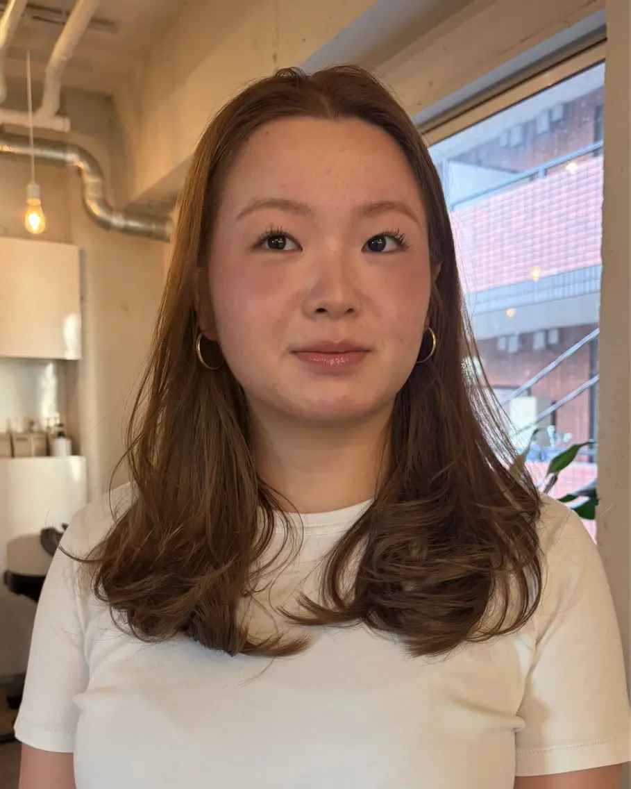 カラー ブリーチ ブリーチなしカラー ヘアカラー あやの/横浜/ ｶﾗｰﾓﾃﾞﾙ募集中のヘアスタイル