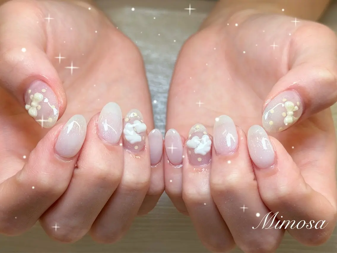 ネイル ハンドネイル 🫧Mimosa 吉祥寺のネイルデザイン