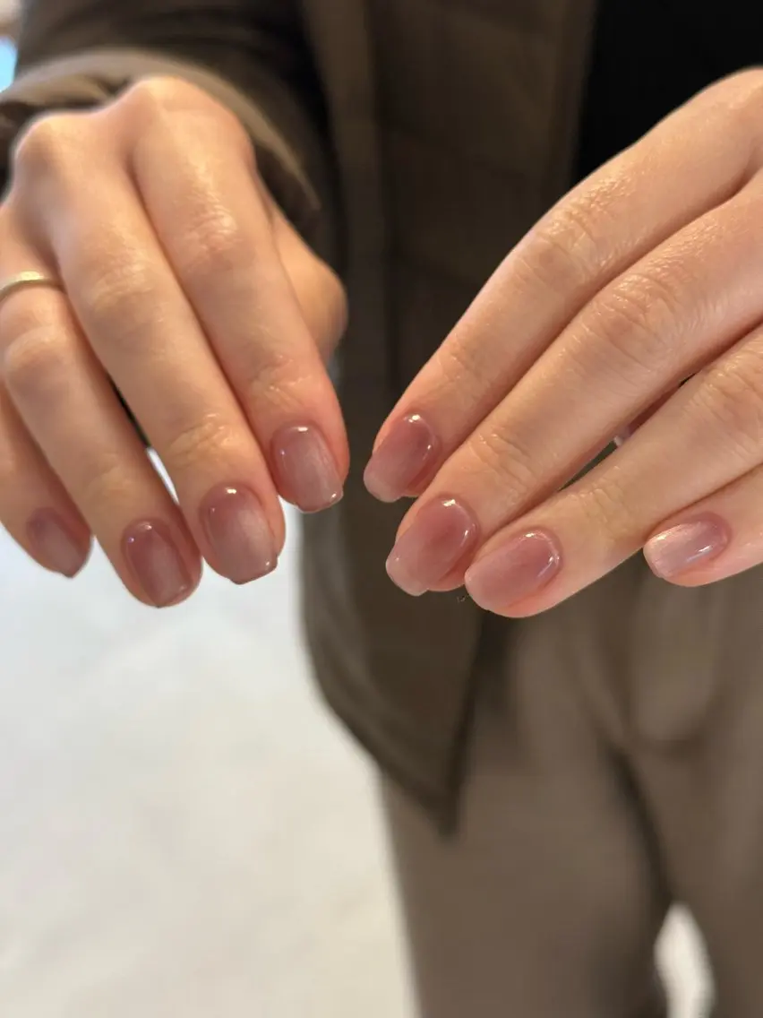 ネイル マグネットネイル マグネットワンカラー ワンカラーネイル filonnail harunaのネイルデザイン