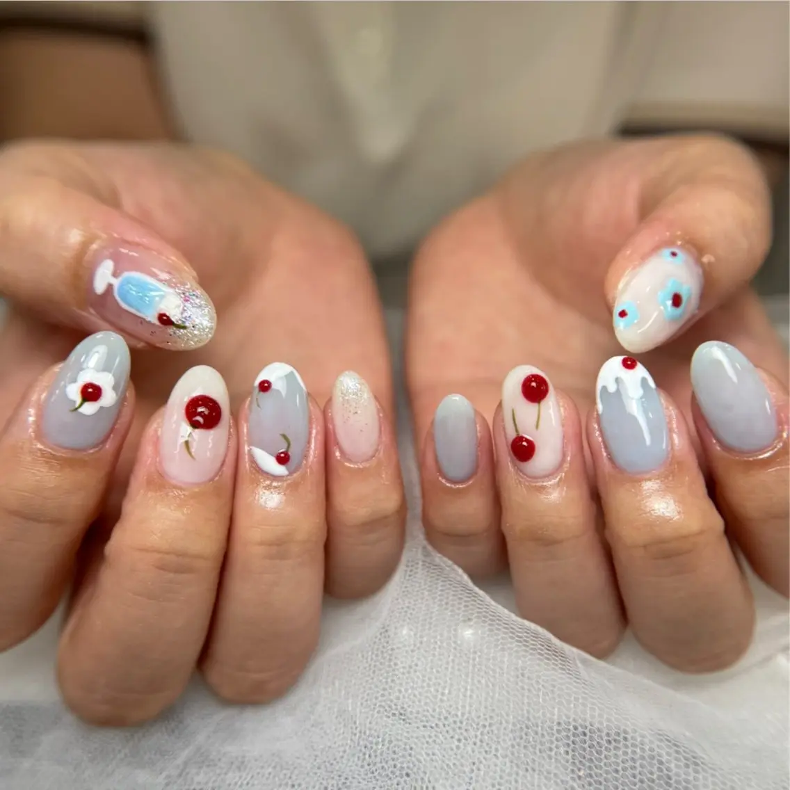 ネイル 長さ出し ジェルネイル オフィスネイル ワンカラーネイル パラジェル ハンドネイル Michi Nail Staffのネイルデザイン