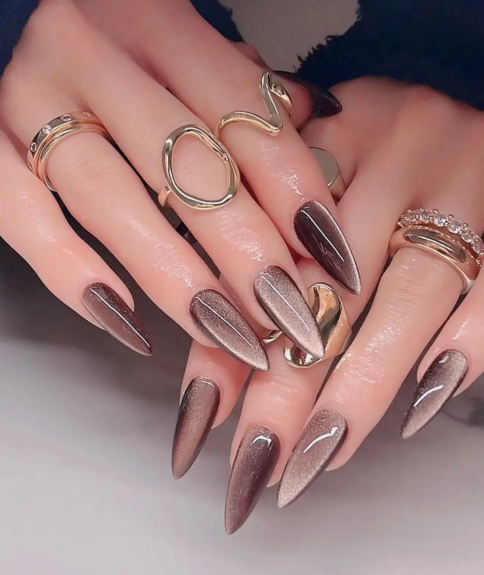 ネイル オーロラネイル フレンチネイル グラデーション ハロウィン 氷ネイル・うるうるネイル ハンドネイル H.baby Nail Salonのネイルデザイン