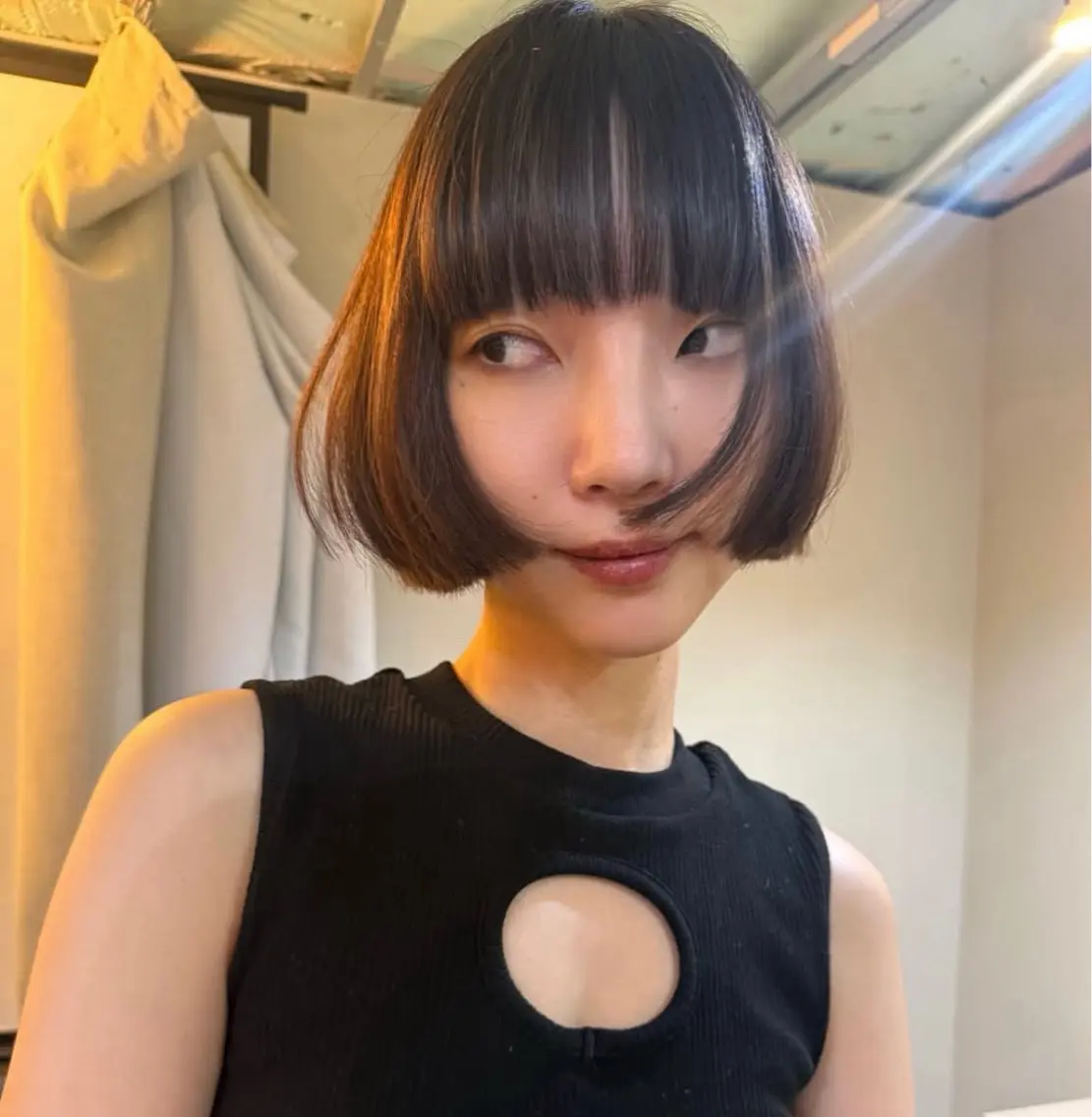 ミディアム ワンレンボブ ボブ 髪質改善 カット ヘアカラー 林 コウセイ【三軒茶屋】のヘアスタイル
