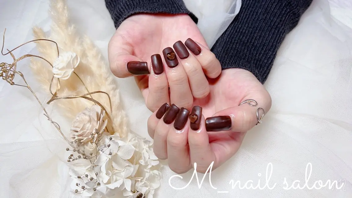ネイル マットネイル ワンカラーネイル M_ nail salonのネイルデザイン