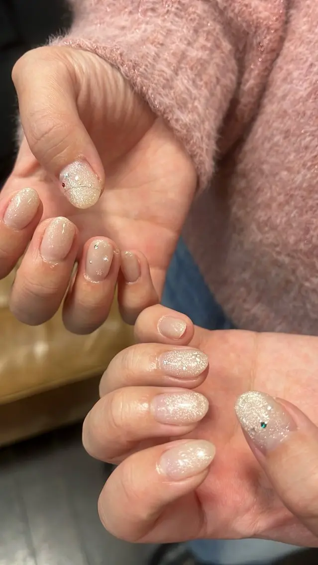 ネイル ニュアンスネイル シンプルネイル SAKU nail 作島茜のネイルデザイン