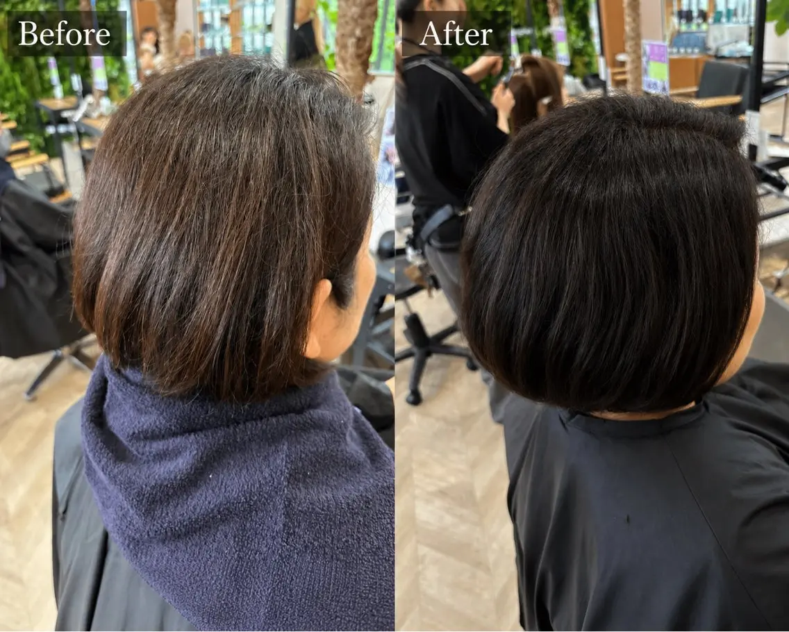 ショート ボブ 堺田 瑠果のヘアスタイル