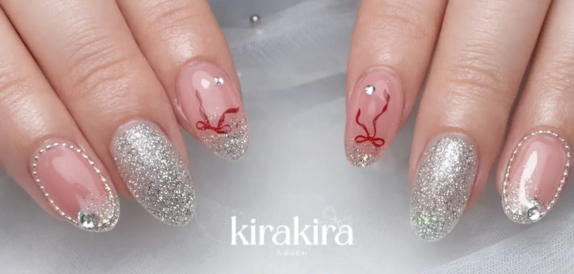 ネイル 入学式 フットネイル 卒業式 キラキラネイル マグネットネイル Kirakira Nail salonのネイルデザイン