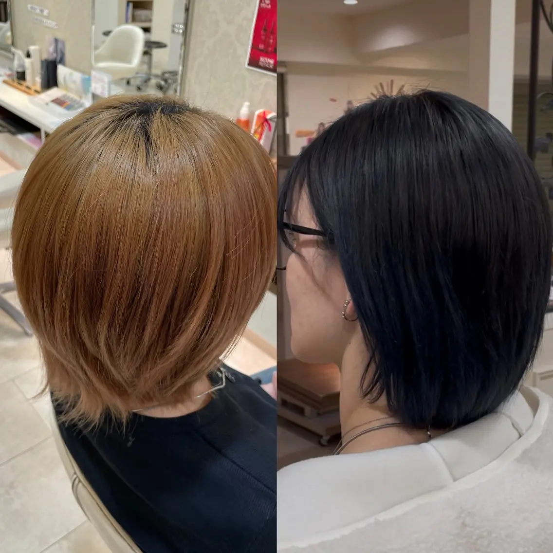 ショート カラー ヘアカラー 岡部 葵のヘアスタイル