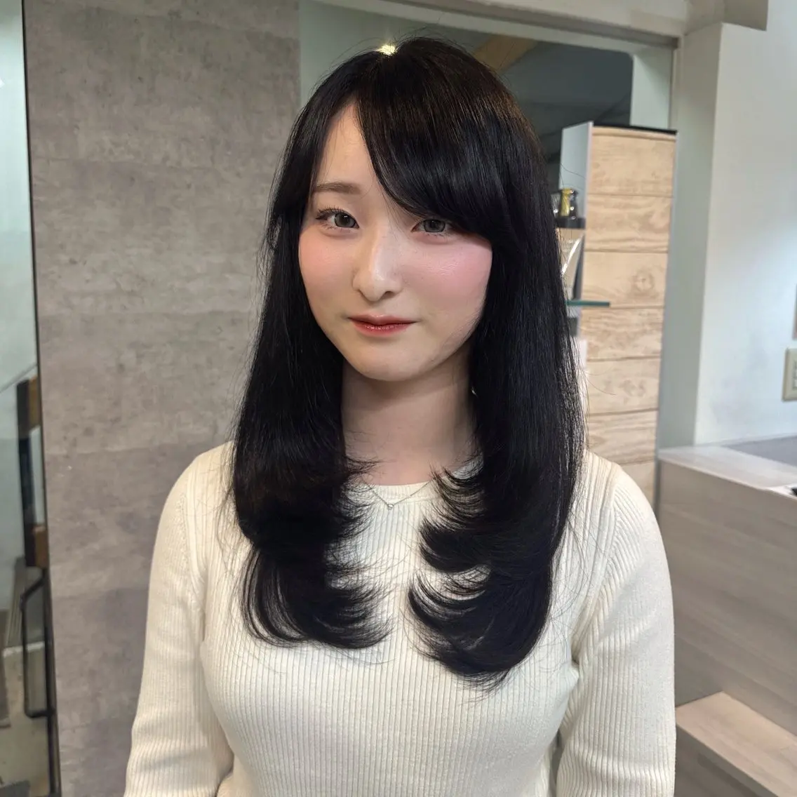 ロング カラー カット ヘアカラー Rena/韓国 /ワンホンヘアのヘアスタイル