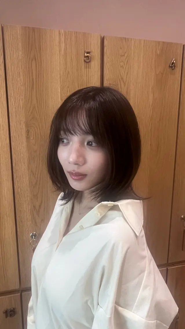 ミディアム ヘアアレンジ 💙まの/ 透明感カラー💙のヘアスタイル