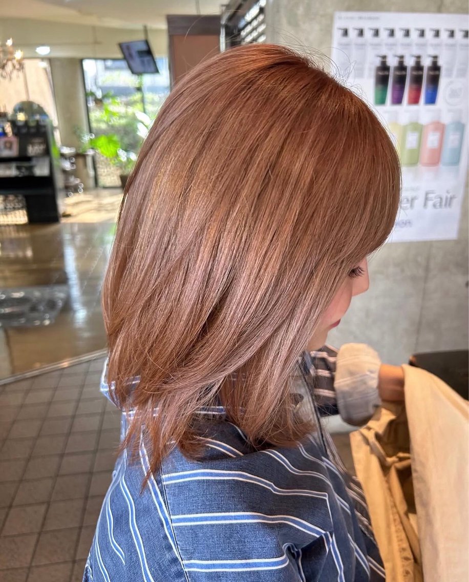 ミディアム カラー カット ヘアカラー トリートメント LAPIS 東口店のヘアスタイル