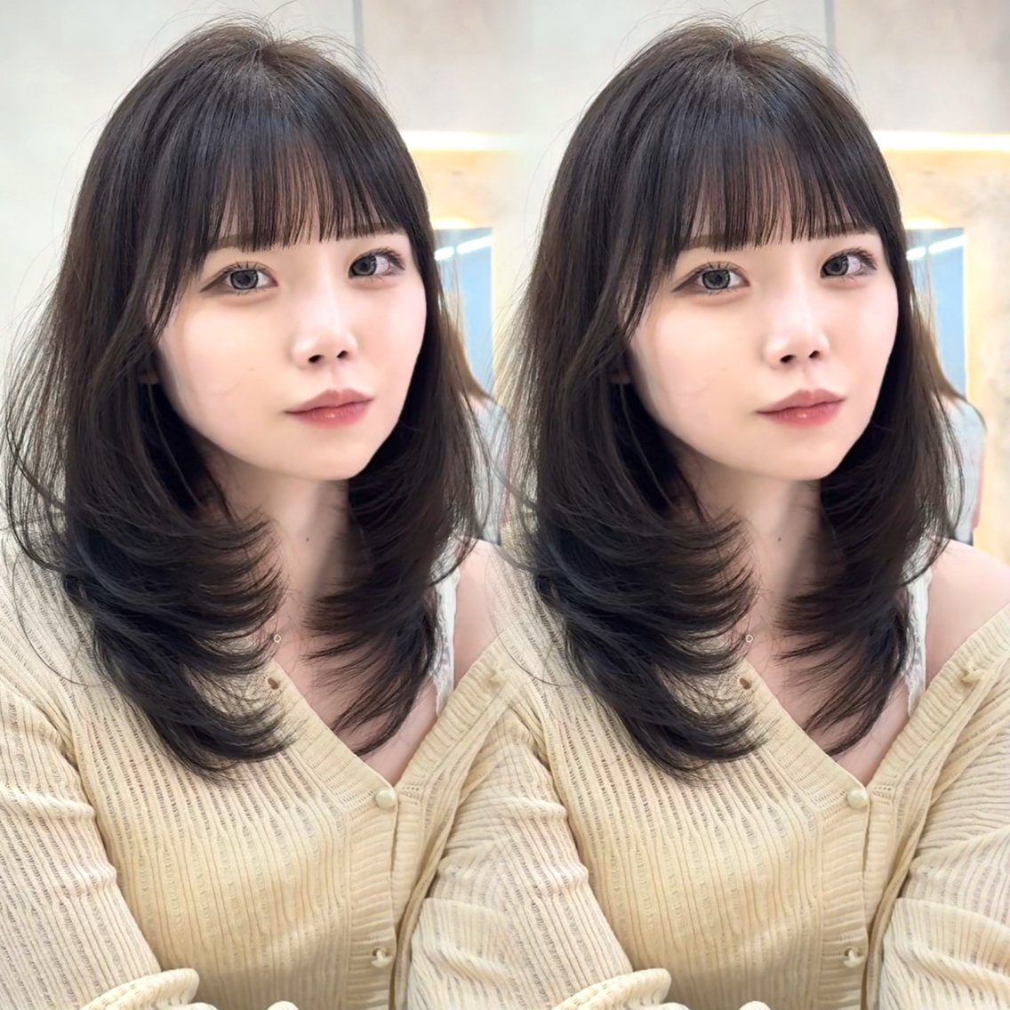 ロング ロング カット ヘアカラー トリートメント 谷川が作る熊本1🥇 レイヤーカットのヘアスタイル