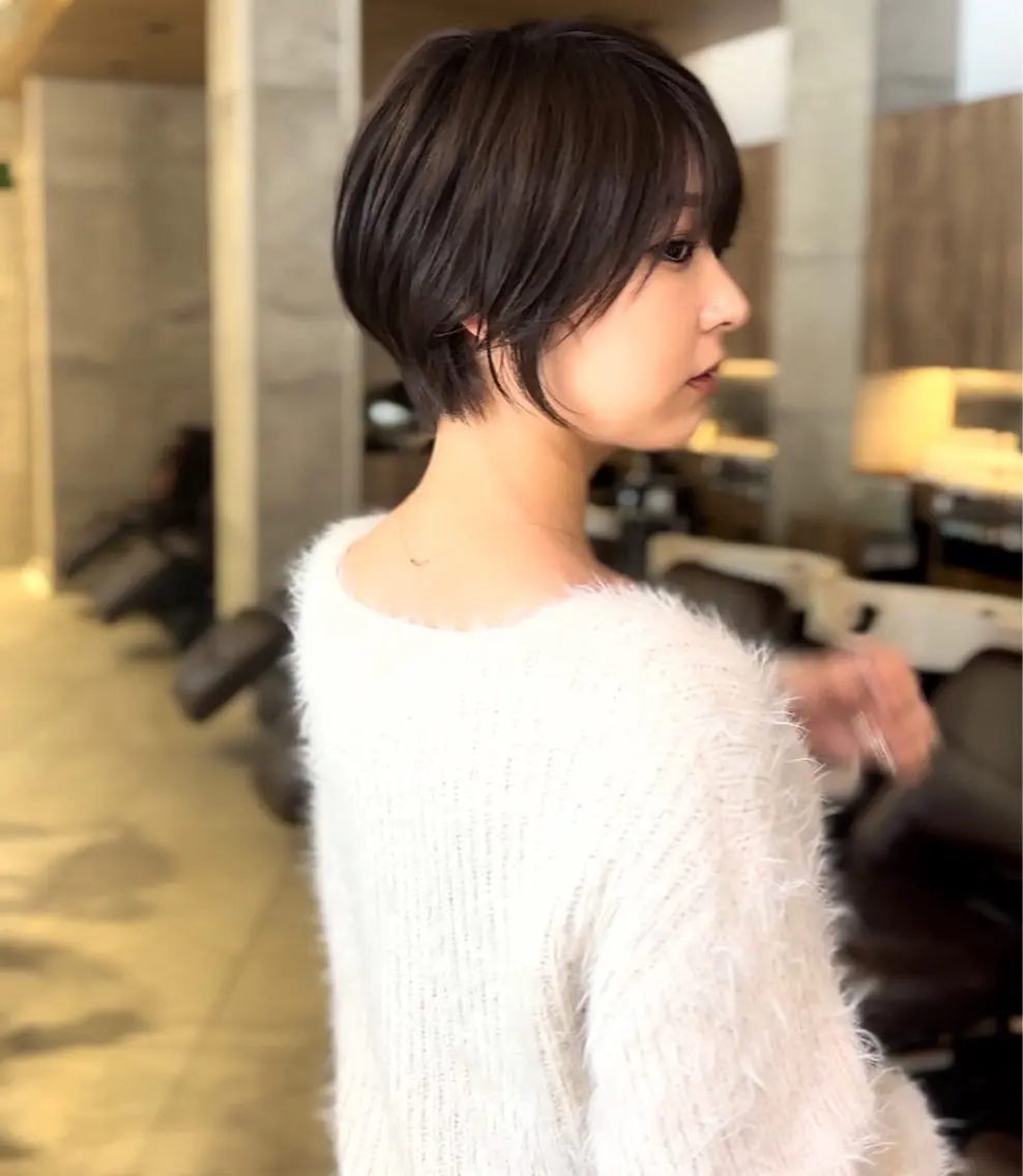 ショート カラー カット トリートメント ヘッドスパ 表参道で叶う絶壁解消 /ショート特化/荒砂のヘアスタイル