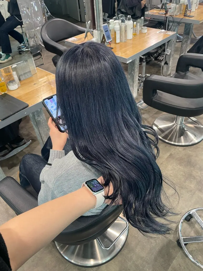 ロング ヘアカラー ハイトーン 横浜💞ミオのヘアスタイル