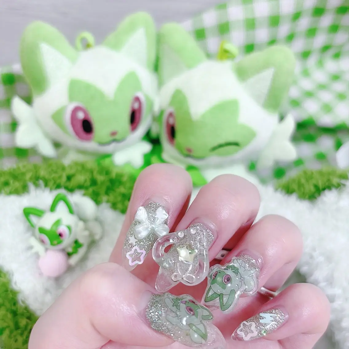 ネイル クリアネイル フレンチネイル ガーリー ロングネイル スカルプネイル ハンドネイル mini nailのネイルデザイン