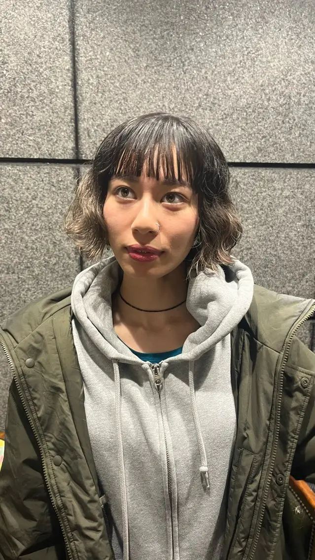 ショート 切りっぱなしボブ ボブ くせ毛 ‧₊˚ .⋆ ˖ Sayaka☘️✧*のヘアスタイル