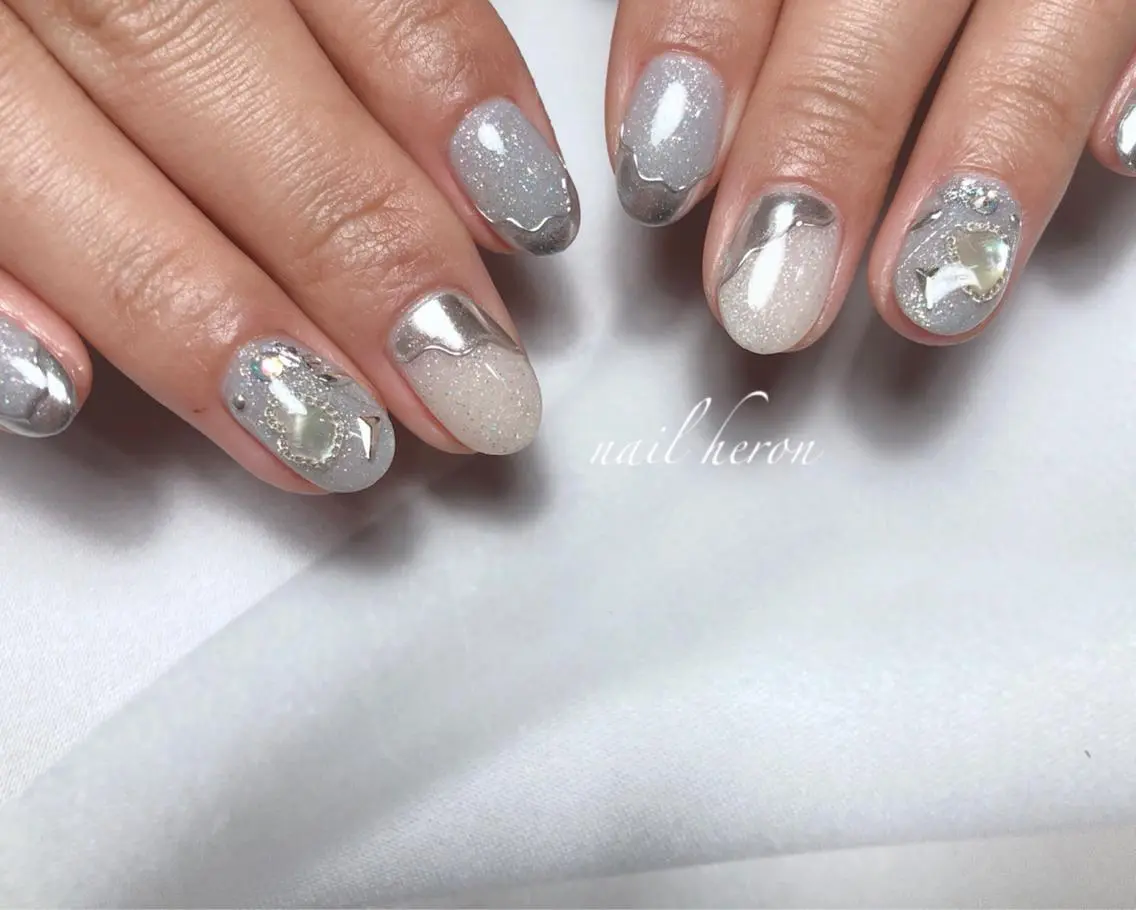 ネイル ハンドネイル saki_ nail heronのネイルデザイン