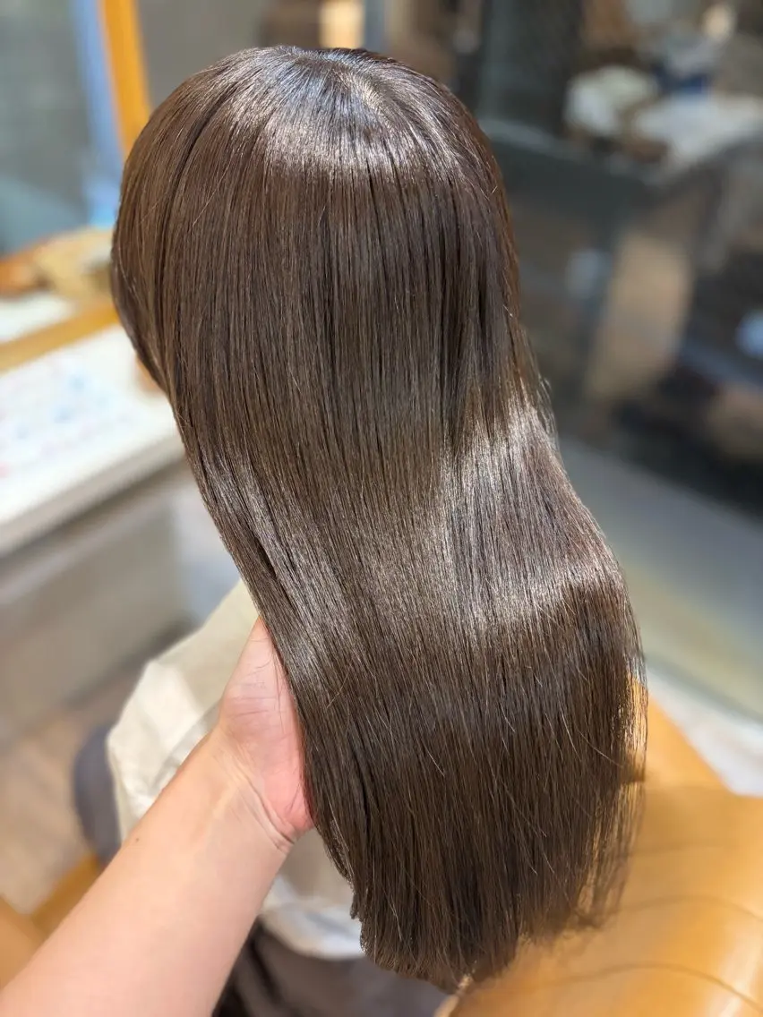 ロング カラー カット ヘアカラー トリートメント yui🥀/ボブ /ブリーチなしカラーのヘアスタイル