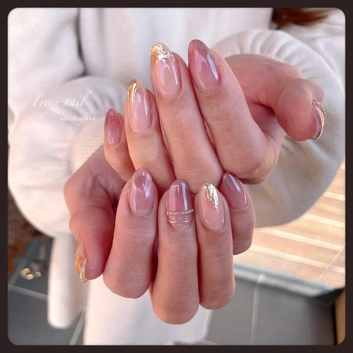 ネイル ハンドネイル ハンドケア freex nail /ニュアンス/個性派のネイルデザイン
