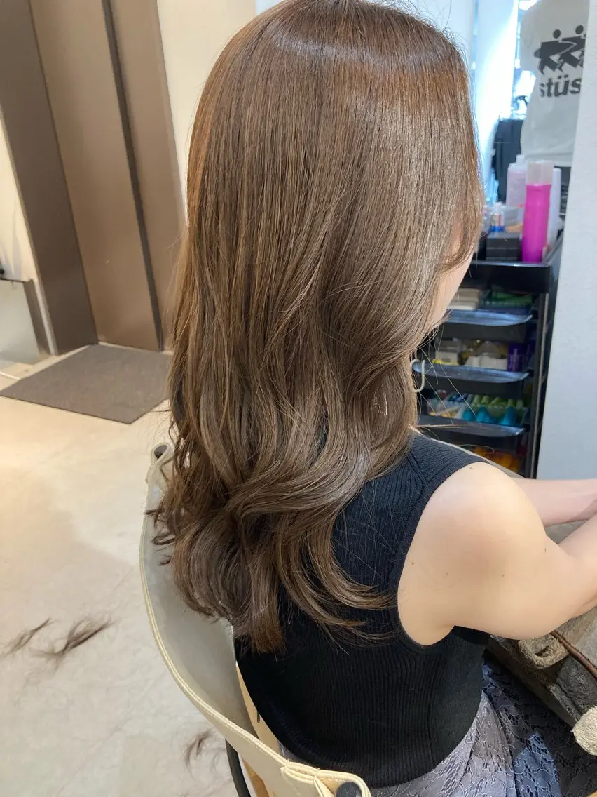 【平日限定!】前髪カット+艶オイルカラー+ハホニコトリートメント✨の写真