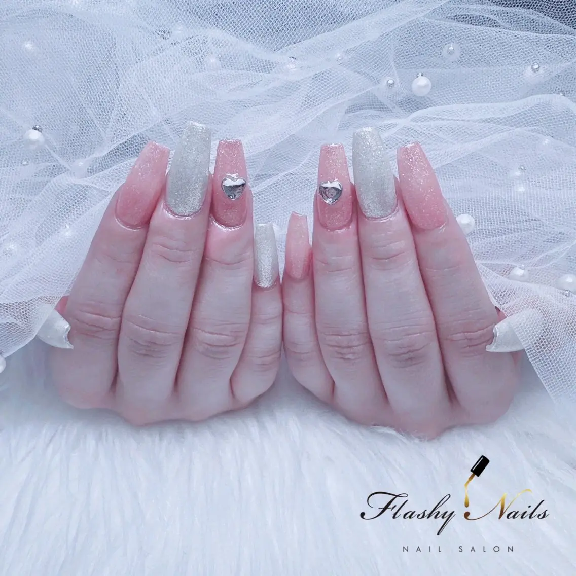 ネイル 長さ出し ワンカラーネイル Flashy Nailsのマツエク・マツパデザイン