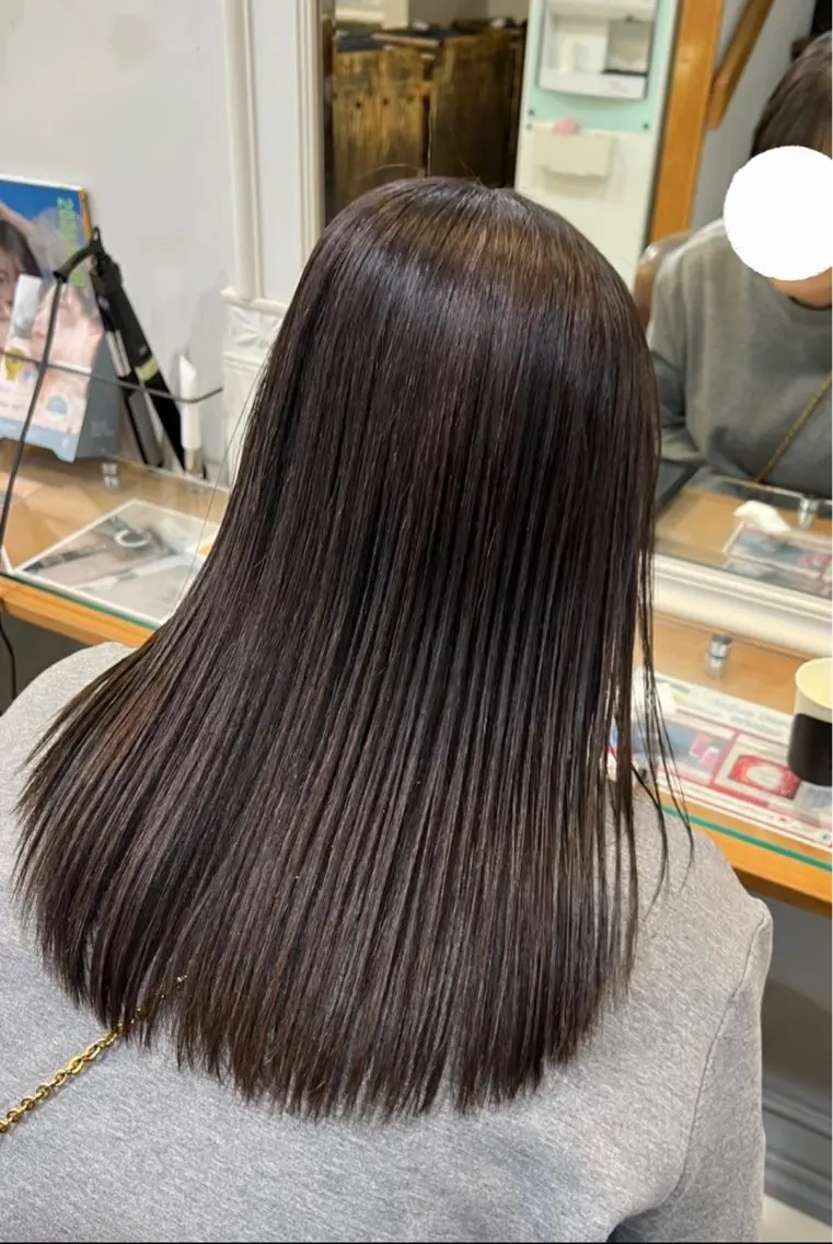 ロング カラー ラベンダーカラー ロング 縮毛矯正 トリートメント 🍓🍇 MAHO💞のヘアスタイル